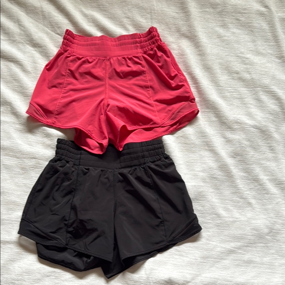 Women's hot pink and Black Shorts
